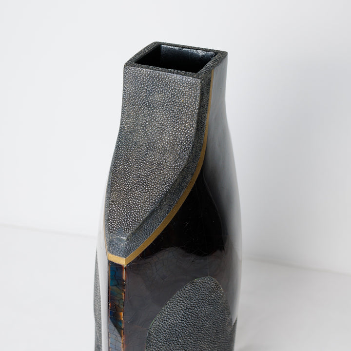 Large Coal Black Vase