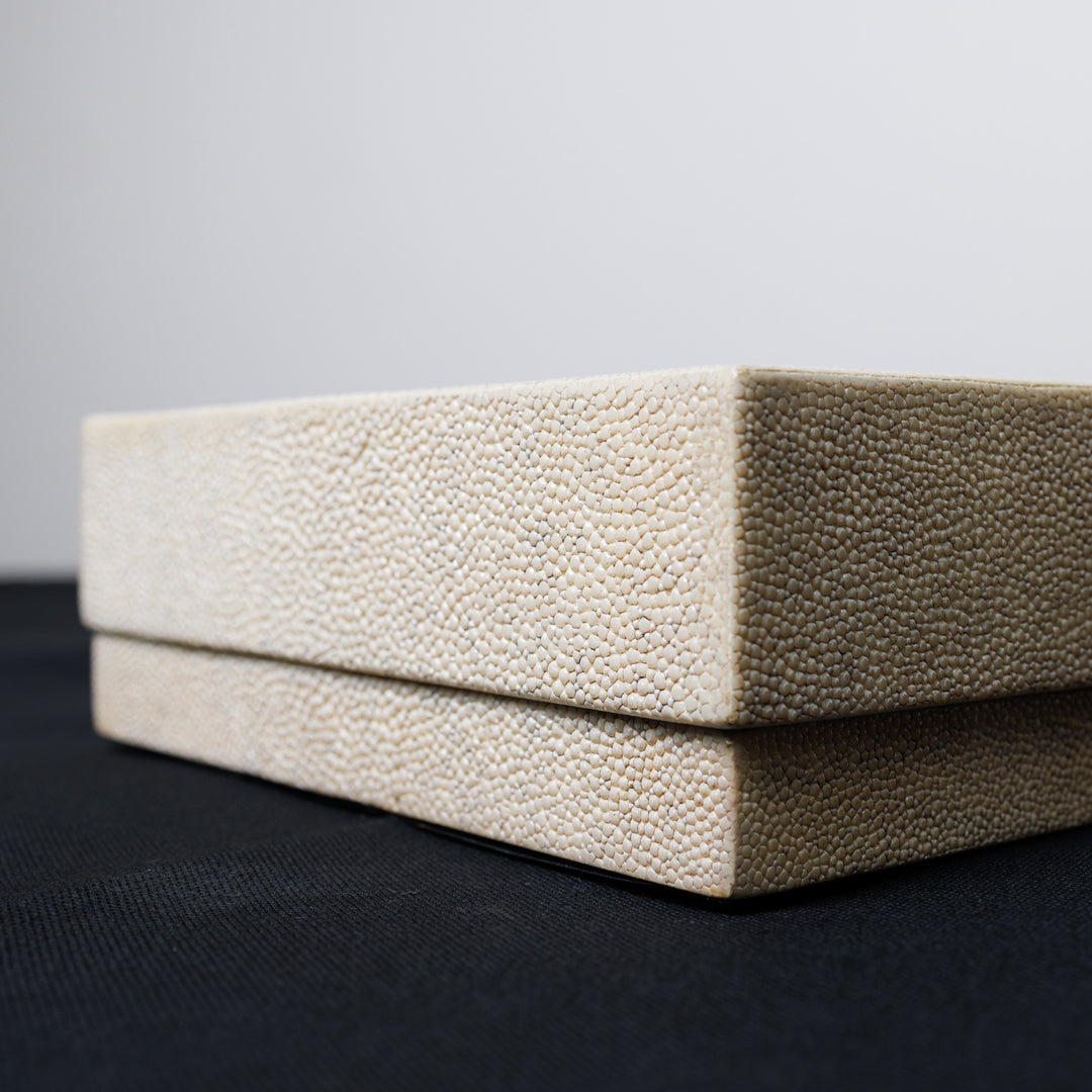 Antique Natural Shagreen Square Box