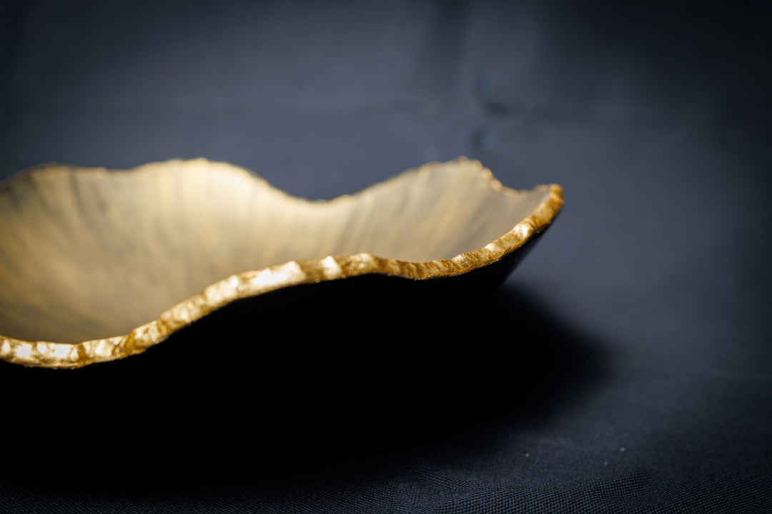 Metallic Gold Bikwavy Bowl