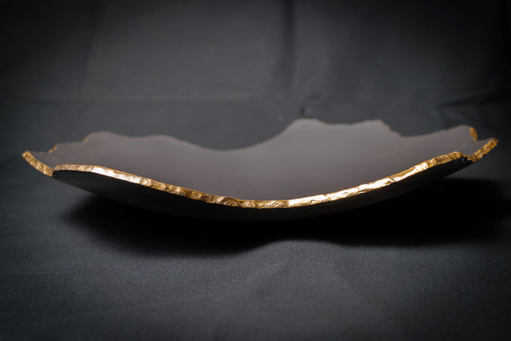 Medium Gunmetal Wavy Bowl